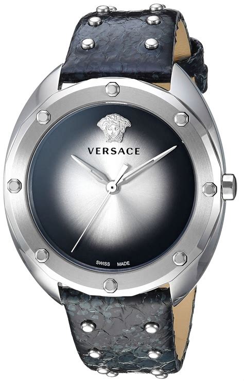 versace shadov vebm001|Versace Shadov Quartz Silver / Black Dial Ladies Watch .